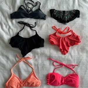 XS and S bikinis, mostly from target (a couple from shein)